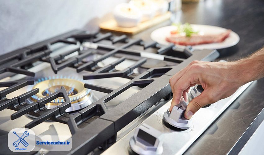 داغ شدن ولوم اجاق گاز لوفرا