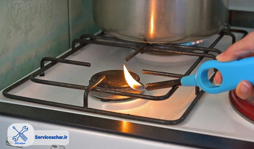روشن نشدن شعله اجاق گاز