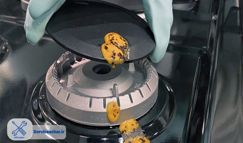 مسدود شدن جرقه زن با بقایای مواد غذایی