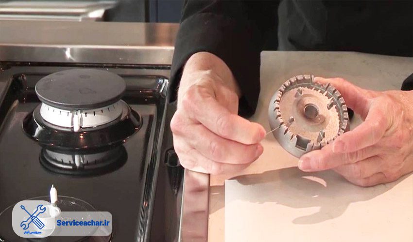 شعله اجاق گاز روشن نمیشود